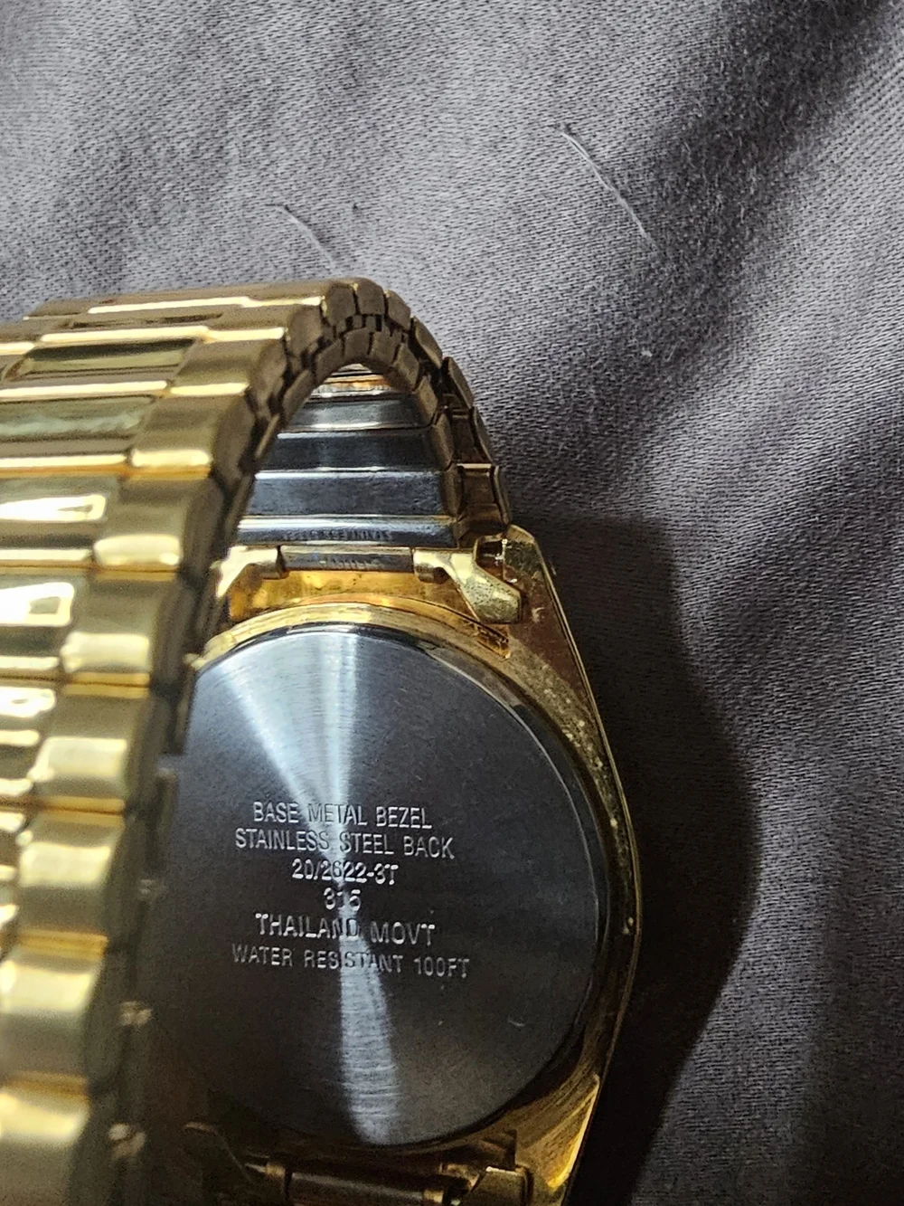 Black Hills Gold Men’s Gold-Tone Diamond Quartz Watch Vintage